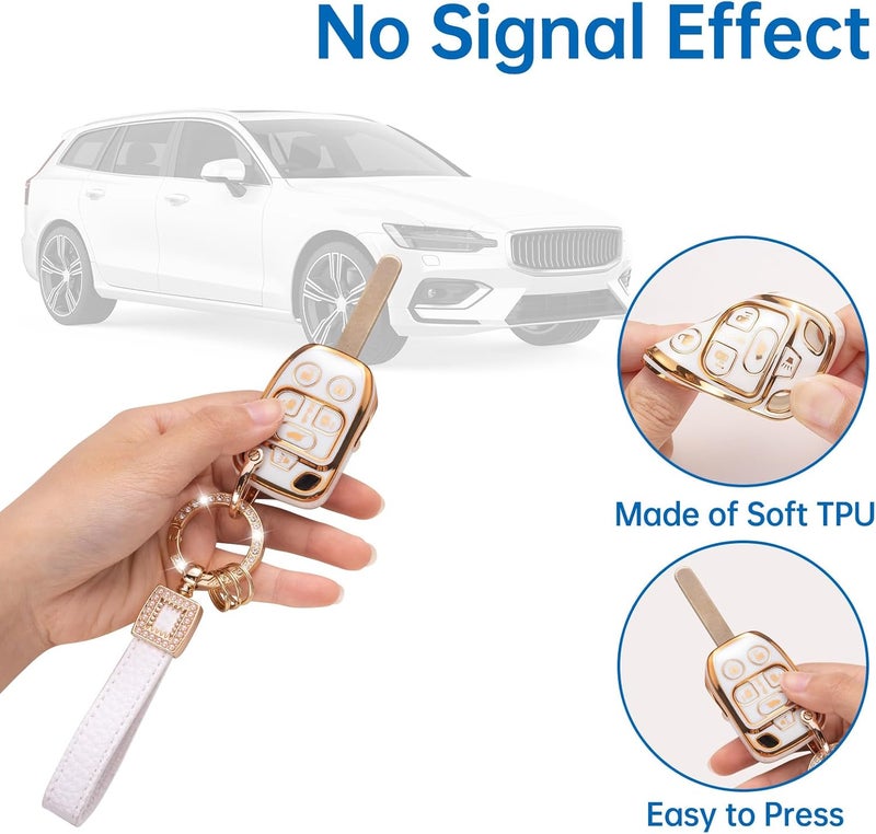 CACARLIKE for Honda Key Fob Cover with Keychain, Car Key Fob Case Compatible with Odyssey 2011 2012 2013(N5F-A04TAA) Smart Protector - Image 3